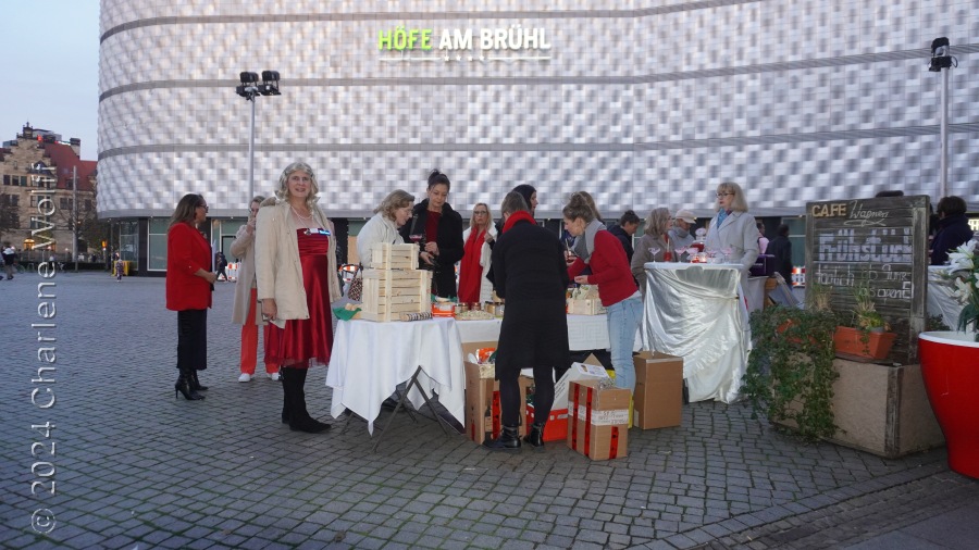 Empfang am Café Wagner in Leipzig